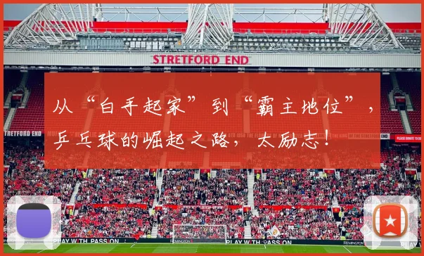 从“白手起家”到“霸主地位”,乒乓球的崛起之路,太励志!